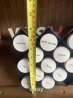 Brown Honeycomb Wall Spice Rack MCM Vintage Retro Copco Lubge-Randel