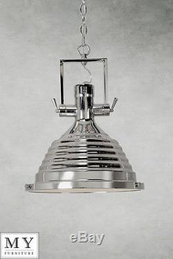 Bruno- Large retro industrial factory pendant light kitchen restaurant 35cm