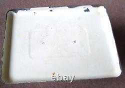 Burgon & Ball Large Compost Bin with Lid cream metal rusted vintage condition