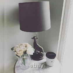 CGC Table Lamp Greyhound Whippet Dog Shade Lounge Bedroom Bronze Grey