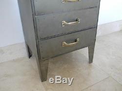 Chest Of Drawers Tall Boy Grey Industrial 10 Drawers Storage Organsier Cabinet