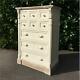 Chest Of Drawers Shabby Chic French Vintage Style 9 Drawer Ivory White Furniture