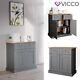 Chest Of Drawers Multi-purpose Cupboard Drawers Cabinet Bergamo Grey Oak Vicco