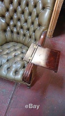 Chesterfield Chair in sage Green unique and very rare