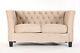 Chesterfield Modern Contemporary 2 Seater Mink Velvet Sofa Settee Fast Delivery