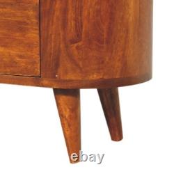 Chestnut cabinet 3 drawers Solid Wood Vintage Retro handmade brown Scandi legs