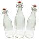 Clear Traditional Vintage Style 1000ml (1 Litre) Flip Top Airtight Water Bottle