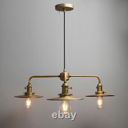 Cluster 3 Light Ceiling Pendant Vintage Industrial Bar Metal Copper Lamp Fixture