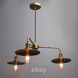 Cluster 3 Light Ceiling Pendant Vintage Industrial Bar Metal Copper Lamp Fixture