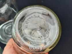 Collection of 6 vintage storage jars kitchenalia food pasta herbs pulses