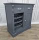Country Style Painted Grey Wine Rack Cabinet / Sideboard Drawers & Cupboard