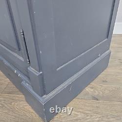 Country Style Painted Grey Wine Rack Cabinet / Sideboard Drawers & Cupboard