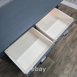 Country Style Painted Grey Wine Rack Cabinet / Sideboard Drawers & Cupboard