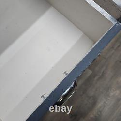 Country Style Painted Grey Wine Rack Cabinet / Sideboard Drawers & Cupboard