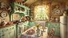 Cozy 1950s Easter Kitchen Ambience Vintage Spring Baking U0026 Pastel Charm