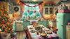 Cozy 1950s Holiday Kitchen Ambience Retro Christmas Decor Vintage Charm And Festive Baking