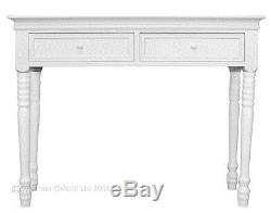 Crisp WHITE Belgravia style CONSOLE TABLE / Hall Table shabby/chic