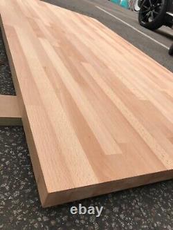 Custom size Worktop and Tabletop Solidwood Beech Oiled Ready to Install