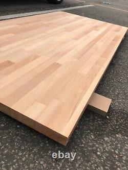 Custom size Worktop and Tabletop Solidwood Beech Oiled Ready to Install