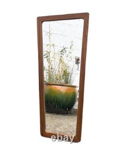 DANISH VINTAGE RETRO TEAK SOLID WALL MIRROR mid Century 1960s