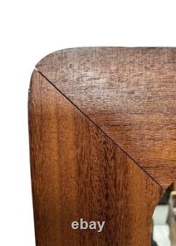 DANISH VINTAGE RETRO TEAK SOLID WALL MIRROR mid Century 1960s