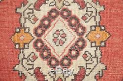 DEAL OF 2 Vintage Turkish Oushak Oriental Rug Hand-Knotted Kitchen Carpet 2'x3