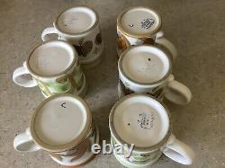 DENBY Heavy MUGS Vintage Retro SIX (6) OF THE BEST VGC