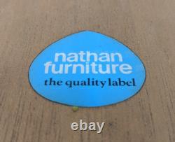 DINING TABLE Nathan Teak Extendable Folding Draw Leaf MidCentury FREE DELIVERY