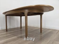 DINING TABLE Nathan Teak Extendable Folding Draw Leaf MidCentury FREE DELIVERY