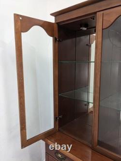 DISPLAY CABINET White & Newton Mirror Back 2 Drawer 2 Cupboard FREE DELIVERY DISPLAY CABINET White & Newton Mirror Back 2 Drawer 2 Cupboard FREE DELIVERY