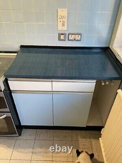 Dainty maid Retro 1970s Kitchen Side Unit & Cupboards With Towel Rails 1m