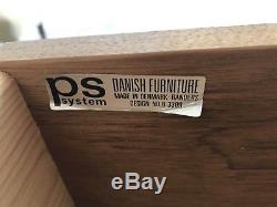 Danish Teak Wall Shelving Storage PS System Drawers Cabinet Shelves Ladderax