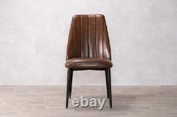 Dining Chairs Faux Leather Chair Kitchen Chair Restaurant Chair Vintage Brown