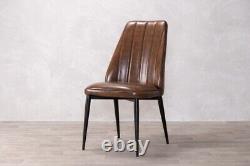 Dining Chairs Faux Leather Chair Kitchen Chair Restaurant Chair Vintage Brown