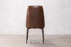 Dining Chairs Faux Leather Chair Kitchen Chair Restaurant Chair Vintage Brown