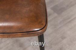 Dining Chairs Faux Leather Chair Kitchen Chair Restaurant Chair Vintage Brown