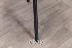 Dining Chairs Industrial Style Ribbed Faux Leather Many Colour Options