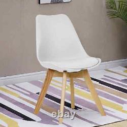Dining Chairs Retro Solid Wooden Legs Kitchen Room Tulip Chair Study Desk Chair