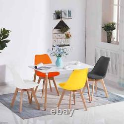 Dining Chairs Retro Solid Wooden Legs Kitchen Room Tulip Chair Study Desk Chair