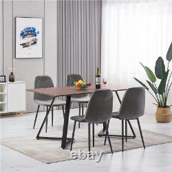 Dining Table and Chairs 4 Set Wooden legs Retro Dining Room Chair Kitchen Home
