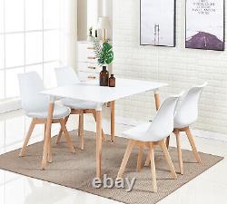 Dining Table and Chairs Set Modern Table and 4 Chairs Various Scandinavian Sets