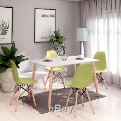 Dining Table with 4 Dining Chairs Set Home Kitchen Dining Room Decor Green New