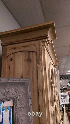Display Cabinet Bookcase Large Ex Display Cupboard bookcase Reclaimed pine