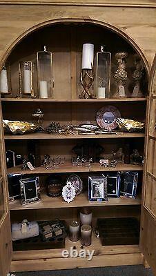 Display Cabinet Large Ex Display Cupboard Cabinet bookcase Reclaimed pine