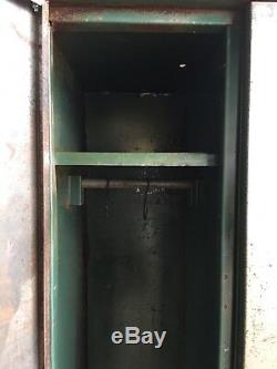 Double Industrial Vintage Lockers, Upcycled Reworked Funky Retro 2 Door Loft