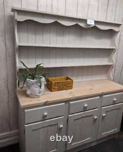 Dresser, Welsh dresser, kitchen dresser, vintage, refurbished, Frenchic, pine