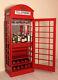 Drinks Cabinet Iconic Bt Telephone Box Style Bar In Pillar Box Red