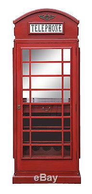 Drinks Cabinet Telephone Box in retro style