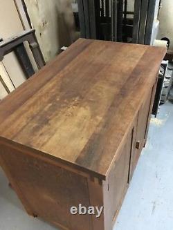 Dryad Of Leicester Arts And Crafts Wooden Cupboard Retro Vintage Kitchen Island