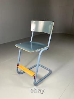 EB5496 Vintage Swedish Kitchen Stool. Steel, Bent Ply. Mid Century, Retro. MDIN